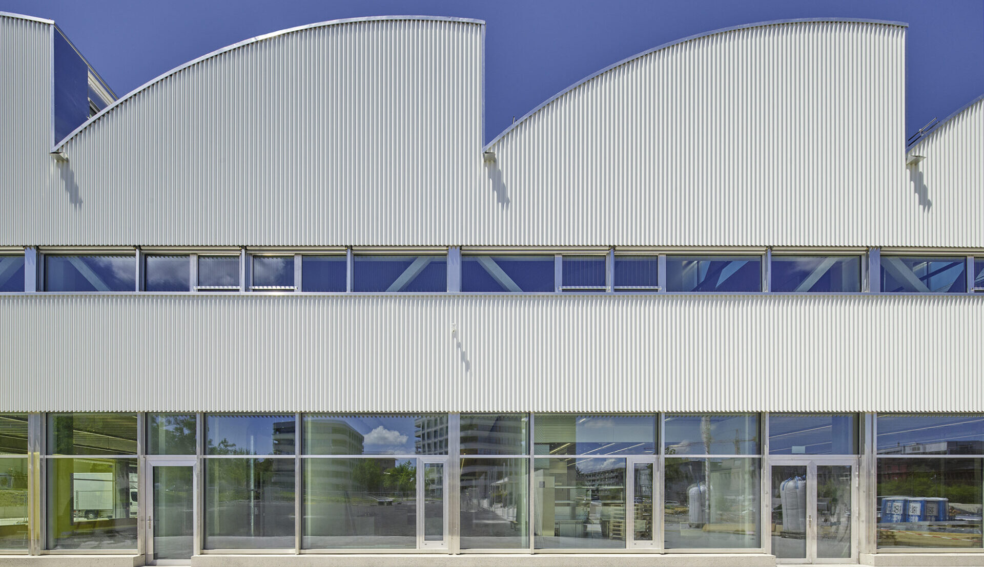 Objekt Neubau Schule Freilager, 8047 Zürich - Frontansicht Fassade
